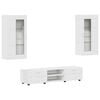 vidaXL Conjunto de m&oacute;vel de TV FLORIN 3 pcs Branco Madeira processada