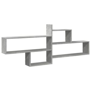 vidaXL Prateleira parede 167,5x18x68cm deriv. madeira cinzento cimento