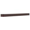 vidaXL Canteiro elevado jardim 620x80x36cm a&ccedil;o galvanizado castanho