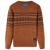 Camisola de malha para crian&ccedil;a cor conhaque 104