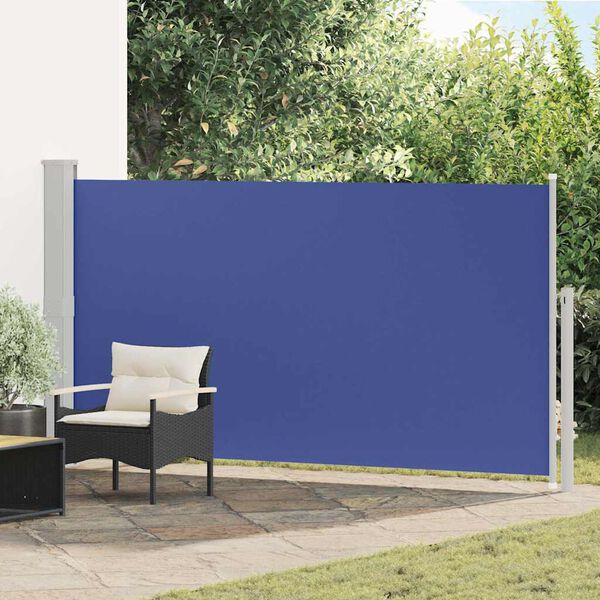 vidaXL Toldo lateral para p&aacute;tio/terra&ccedil;o 160 x 300 cm azul