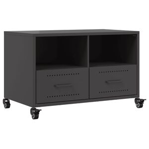 vidaXL M&oacute;vel de TV 68x39x43,5 cm a&ccedil;o preto
