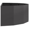 vidaXL Floreira Preto 120 x 60 x 35 cm A&ccedil;o