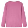 T-shirt de manga comprida para crian&ccedil;a cor framboesa 128