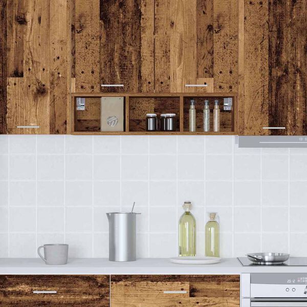 vidaXL Arm&aacute;rio suspenso Madeira antiga 20 x 29,5 x 80 cm