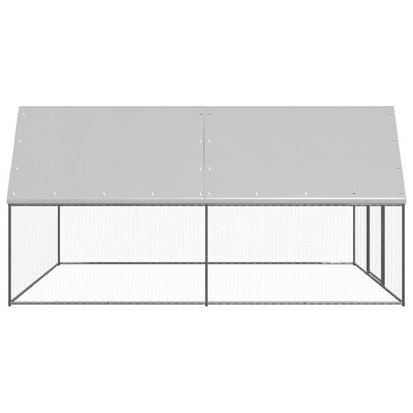 vidaXL Galinheiro 3x4x2 m a&ccedil;o galvanizado