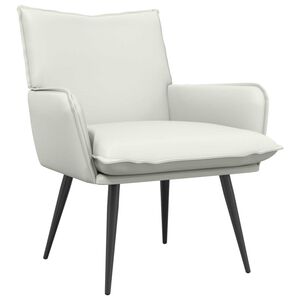 vidaXL poltrona Branco Couro Sint&eacute;tico