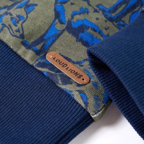 Sweatshirt para crian&ccedil;a cor caqui 140