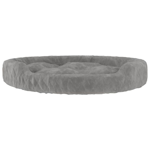 vidaXL Cama para c&atilde;es 90x70x23 cm pel&uacute;cia cinzento