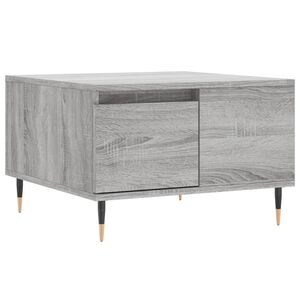 vidaXL Mesa de centro 55x55x36,5 cm derivados de madeira cinza sonoma