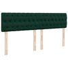 vidaXL Estrutura de cama otomana com colch&atilde;o 160x200 cm verde escuro