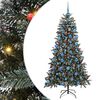 vidaXL &Aacute;rvore de Natal Artificial Verde 180 cm PVC, Pl&aacute;stico e A&ccedil;o