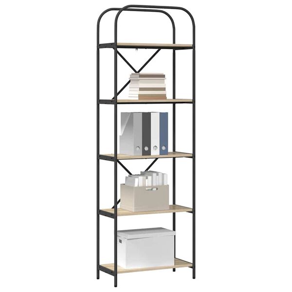 vidaXL Estante Carvalho Sonoma 60 x 30 x 183 cm Madeira processada