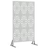 vidaXL Protetor de Privacidade 100 x 50 x 180 cm A&ccedil;o Galvanizado