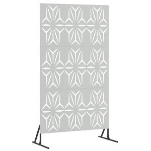 vidaXL Protetor de Privacidade 100 x 50 x 180 cm A&ccedil;o Galvanizado