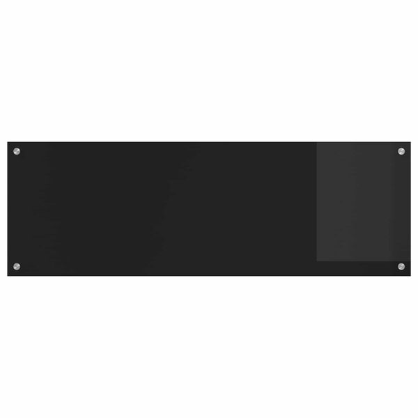 vidaXL Prote&ccedil;&atilde;o de Cozinha Preto 120 x 40 x 0,6 cm vidro temperado