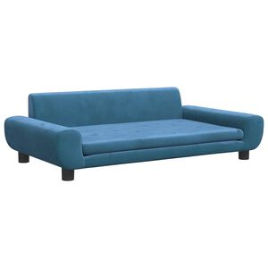 vidaXL Cama para c&atilde;es 100x54x33 cm veludo azul