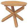 vidaXL Mesa de jardim &Oslash;109x74 cm madeira maci&ccedil;a de teca