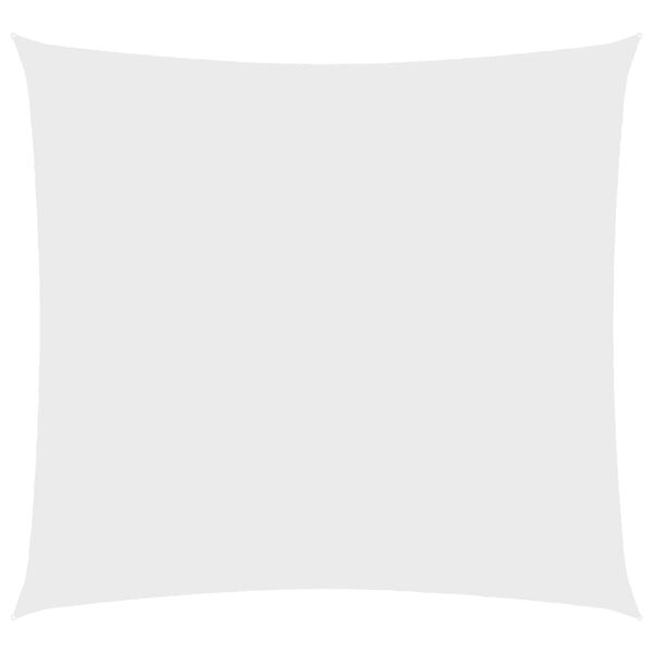 vidaXL Para-sol estilo vela tecido oxford quadrangular 3,6x3,6m branco