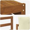 vidaXL Conjunto de Sof&aacute;s para Exterior 7 pcs Natural e Creme