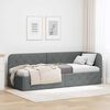 vidaXL Estrutura de Cama de Canto Cinza Escuro 80 x 200 cm tecido