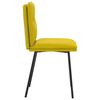 vidaXL Cadeiras de jantar 4 pcs veludo amarelo