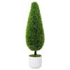 vidaXL Pinho Artificial Verde 24 x 24 x 90 cm Pl&aacute;stico