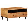 vidaXL Mesa de centro 80x54x40 cm madeira de ac&aacute;cia maci&ccedil;a
