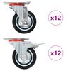 vidaXL 24 pcs rodas girat&oacute;rias 75 mm