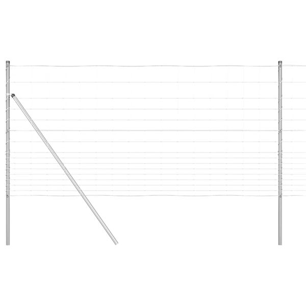 vidaXL Poste de Cerca Galvanizado 25 x 1,2 m A&ccedil;o