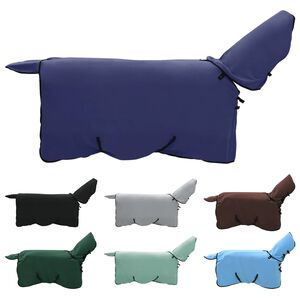 vidaXL Cobertor de Cavalo Azul Marinho Poli&eacute;ster