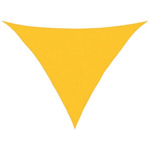 vidaXL Para-sol vela triangular 160 g/m&sup2; 2,5x2,5x3,5 m PEAD amarelo