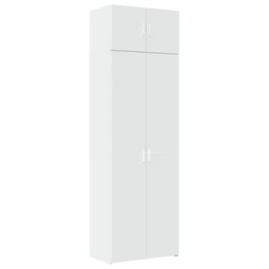vidaXL Arm&aacute;rio de arruma&ccedil;&atilde;o 70x42,5x225 cm derivados de madeira branco