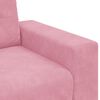 vidaXL Conjunto de Sof&aacute;s 3 pcs Rosa 221 x 80 x 80 cm Veludo