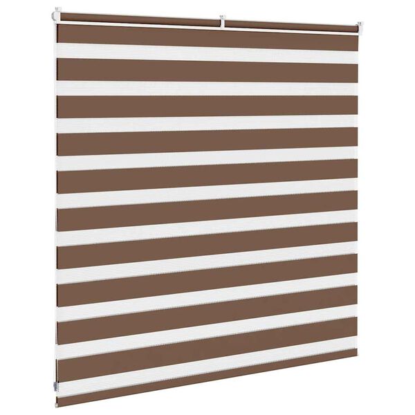 vidaXL Cortina de zebra 145x100 cm largura do tecido 140,9cm poli&eacute;ster