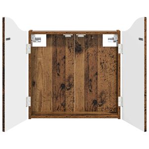 vidaXL Arm&aacute;rio para Dartboard Madeira antiga 56 x 12 x 63 cm