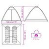 vidaXL Tenda de campismo cúpula para 2 pessoas impermeável castanho
