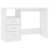 vidaXL Secret&aacute;ria com gavetas 110x50x76 cm contraplacado branco