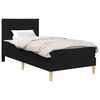 vidaXL Estrutura da Cama Preto 90 x 200 cm Poli&eacute;ster