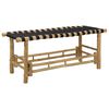 vidaXL Banco de jardim 110 x 38 x 40 cm Bambu Natural Retangular