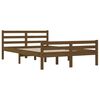 vidaXL Estrutura cama pequena de casal 120x190 cm madeira castanho-mel