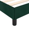 vidaXL Estrutura de cama sem colch&atilde;o 140x190 cm veludo verde-escuro