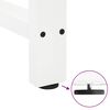 vidaXL P&eacute;s para mesa de bar , brancos, 2 pe&ccedil;as, 60x (110-111) cm, a&ccedil;o