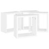 vidaXL Prateleiras de parede em forma de cubo 4 pcs 30x15x30cm branco