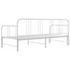 vidaXL Estrutura sof&aacute;-cama de puxar 90x200 cm metal branco
