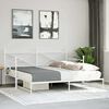vidaXL Cama de dia com gavet&atilde;o sem colch&atilde;o 100x190 cm a&ccedil;o branco