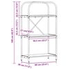 vidaXL Estante Cinza Sonoma 60 x 30 x 109 cm Madeira processada