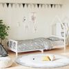vidaXL Estrutura de cama infantil 90x200 cm pinho maciço branco