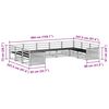vidaXL Conjuntos de sof&aacute;s 9 pcs Natural Madeira S&oacute;lida de Ac&aacute;cia