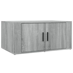 vidaXL Mesa de centro 80x50x36 cm derivados de madeira cinza sonoma